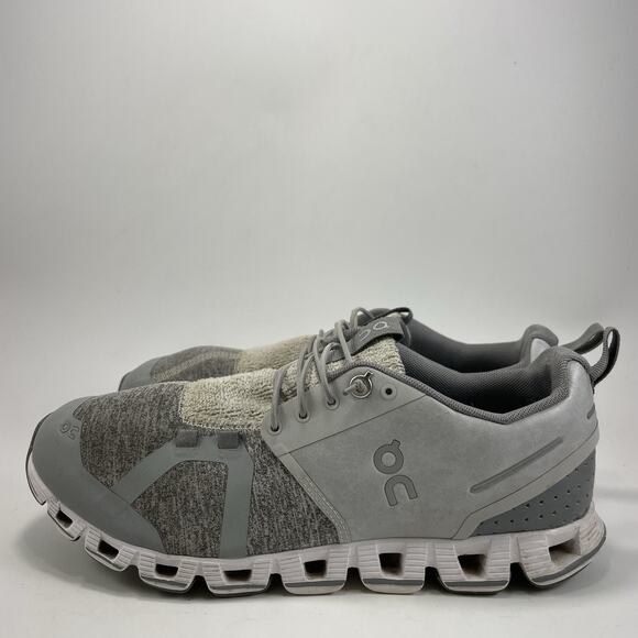 On Cloud Terry Running Shoes Womens Size 8.5 Gray Athletic Sneakers Slip On - Picture 3 of 12